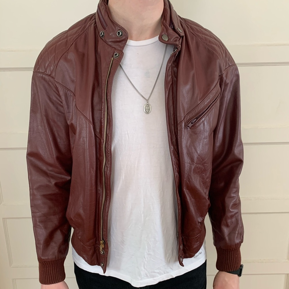 Vintage Genuine Leather Jacket